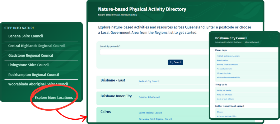 Nature-based Physical Activity Directory Email Banner No Wave
