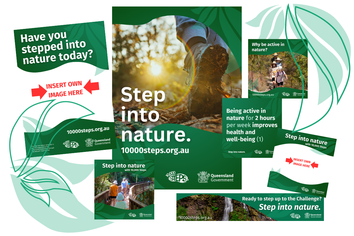 Step into Nature Promotional Resources Customisable